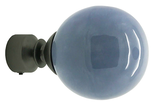 Funky Finials - 28mm Wedgwood Blue Glazed Ball Finials - Gra