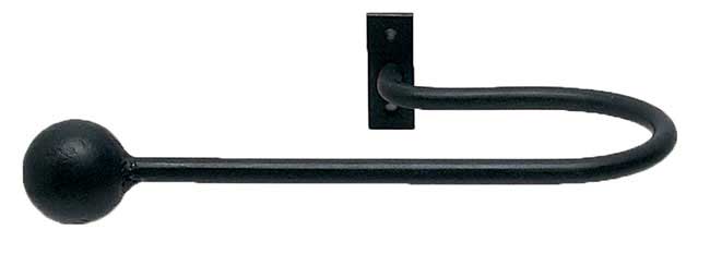 Artisan Classic Wrought Iron Extended Holdbacks Cannon