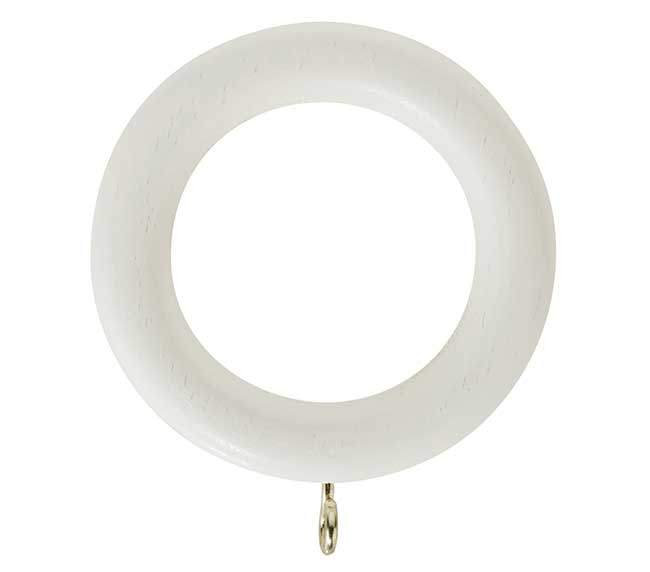 Honister Linen White Rings 1 pck of 4 for 35mm pole