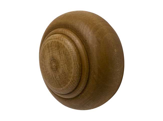 55mm Modern Country Button Finial Light Oak