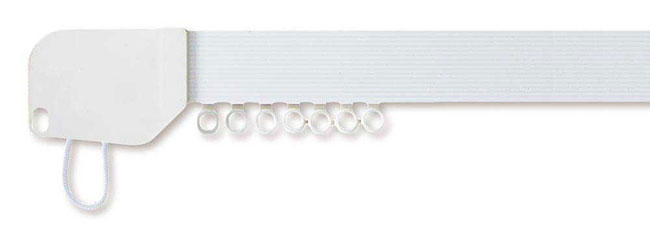 Rolls Superglide Corded Metal Curtain Track 225cm White