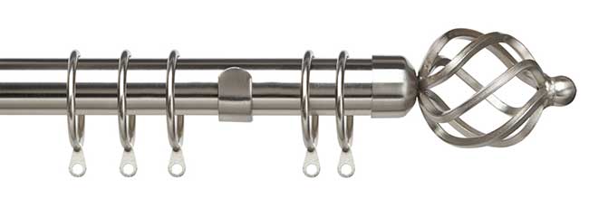 Speedy 25-28mm 170-300cm Pristine Cage Pole Set Satin Silver