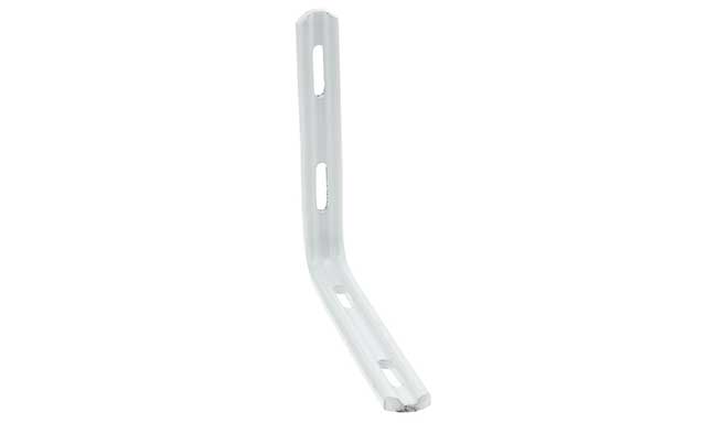 White Slotted Fluted Angle Brackets 152 x 127 x 20mm