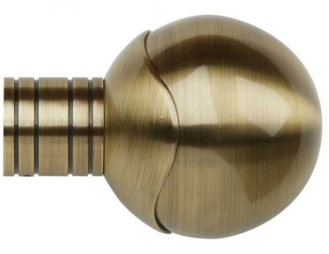 50mm Galleria Metals Burnished Brass Orb Finial