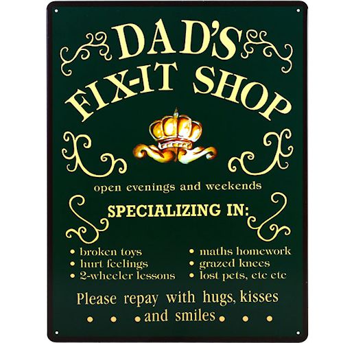 Dads Fix it Plaque