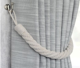 Laura Ashley Felton Rope Tieback Dove Grey (single)