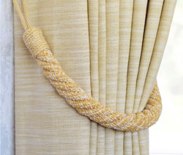 Laura Ashley Felton Rope Tieback Gold (single)