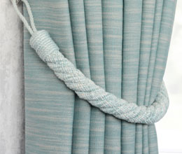 Laura Ashley Felton Rope Tieback Pale Sea Spray (single)