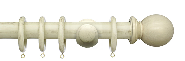 Integra 50mm Masterpiece Ball Pole Set 240cm Distressed Crea