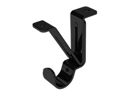 Integra 28mm Matt Black Top Fix Bracket 1 pack of 1