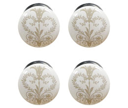 Laura Ashley Josette Drawer Pull Pearl (Set Of 4)