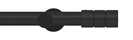 Integra Elements 28mm Matt Black Brooklyn Eyelet Pole 300cm