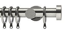 Integra Elements 28mm Satin Steel Stud Complete Pole 240cm