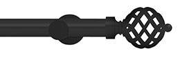 Integra Elements 28mm Matt Black Titan Eyelet Pole 240cm