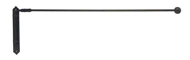Artisan 12mm Classic Wrought Iron Portiere Rod 100cm Cannon