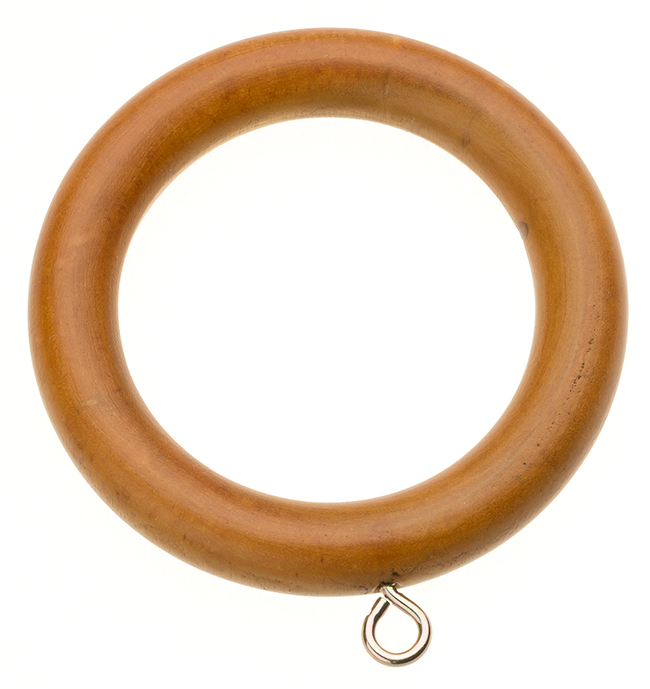 Swish Naturals Wood Curtain Rings Antique Pine Pack of 6 for