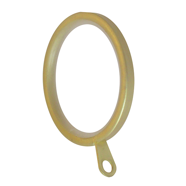 Swish Soho Curtain Rings Brushed Gold Pack of 6 for 28mm pol