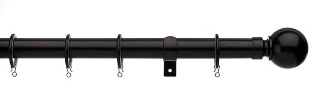 Universal 28mm Ball Pole Set 180cm Black