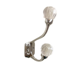 Laura Ashley Vivien Double Tieback Hook Chrome (single)