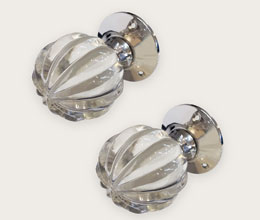 Laura Ashley Vivien Mortice Knob Chrome (Pair)